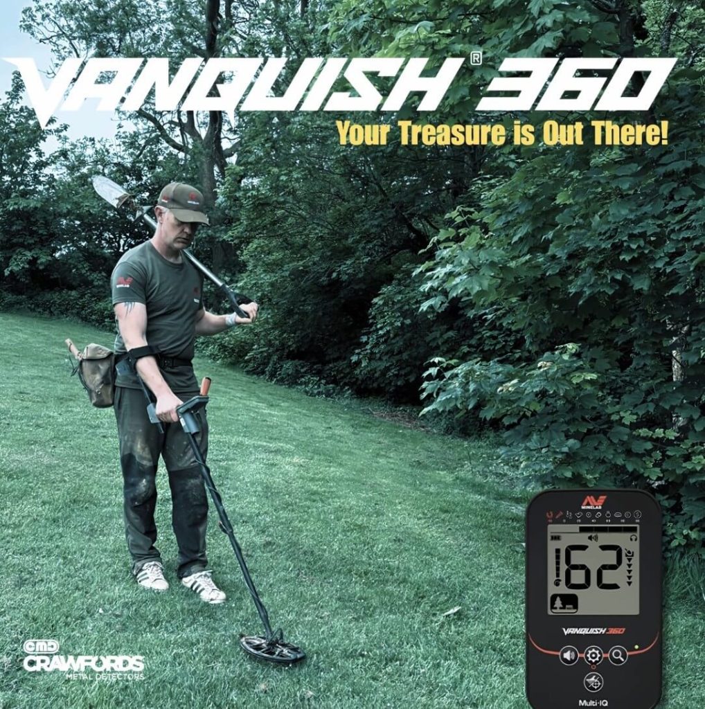 David Woodley with the minelab Vanquish 360 metal detector
