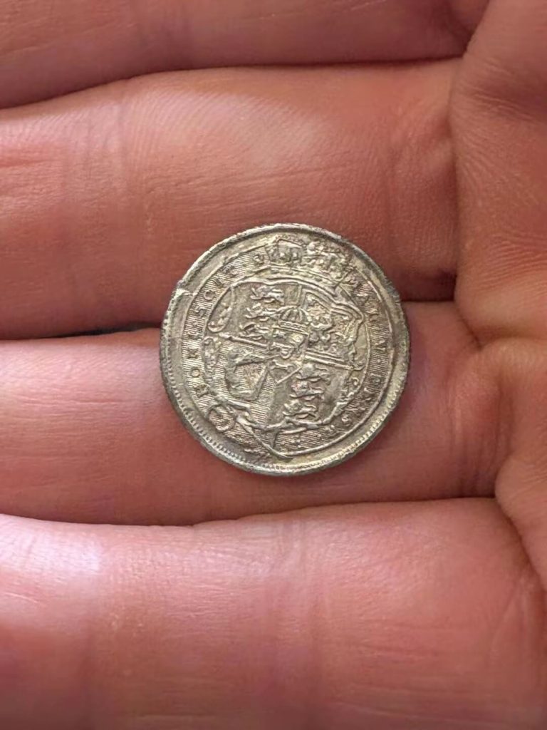 silver george 3rd silver 6 pence
