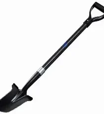 Black CKS Route Slayer shovel with a long handle and a pointed blade.