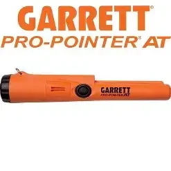 Orange Garrett Pro-Pointer AT handheld metal detector.
